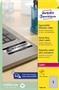 Label, 210x297 mm, polyester, weatherproof, AVERY ZWECKOFRM, silver, 20 label/pack